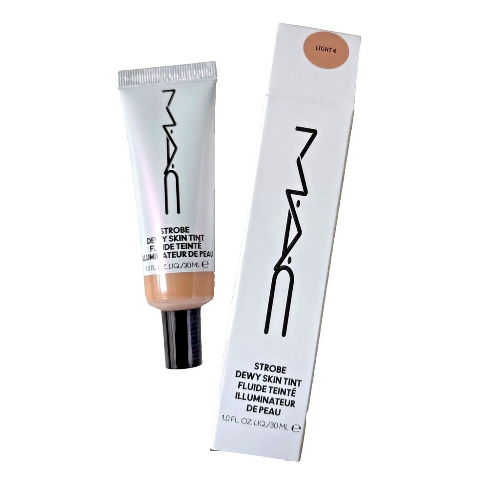MAC Strobe Dewy Skin Tint Tinted Moisturizer ~ LIGHT 4 ~ 1oz/30ml Full Size NIB